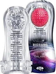 Male Masturbator Transparent Clear Stroker Trainer Realistic Textured Blowjob Mens Sex Toys Penis TPE Masturbation Sleeve for Men Masturbators Adult Sex Toy (Galaxy)