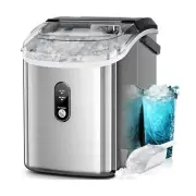 Kismile Nugget Ice Makers Countertop,35Lbs/24H Portable Ice Machine with Self...