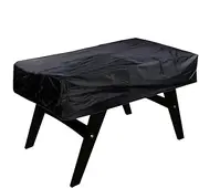 Football Tablecloth, Football Tablecloth - Vistaprint Windproof, Waterproof 210D Football Field Tablecloth, 160 x 114 cm, Black Rectangular Table Protector, Patio Football Game Table Cover for D