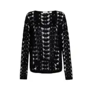 BNWT SASS & BIDE "Stranger Hood" Relaxed Fit V-Neck Top - LARGE - $360