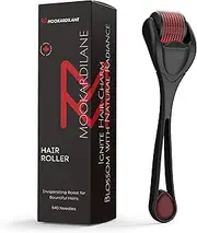 Scalp Hair Roller Black w/Red 540 Stainless Steel Beauty Massage Roller by MOOKARDILANE Face Home Use