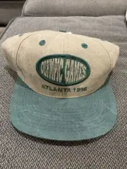 Atlanta 1996 Olympics Green Snapback Hat Cap Drew Pearson NWT Vintage VTG