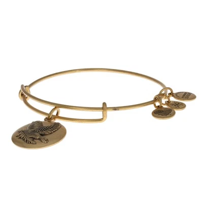 NEW Alex and Ani Sacred Dove Bracelet - Gold Toned Adjustable Size