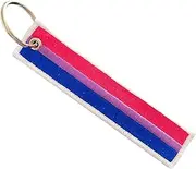 [Zigvert] LGBT Bisexual Lesbian Rainbow Non-Binary Transgender Asexual Flag Keychain