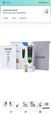 Carevas Forehead and Ear Thermometer, Digital Infrared Thermometer with Instant