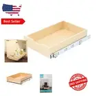 Versatile Soft-Close Wood Drawer Box, Perfect for Baths, Kitchens & Laundry