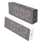 LED Digital Alarm Clock Time Date Temperature Display Stylish Look Electric