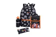 Dragon Ball Z Goku Backpack Set (Black/Orange) (One Size)