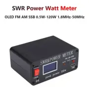 1.8MHz-50MHz SWR Power Wavelength Meter Organic Light Emitting Diode Screen