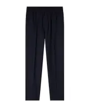 Elastic waist casual pants 48 Black