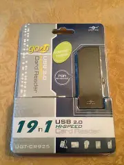 VANTEC COMPACT HI-SPEED USB 2.0 19-in-1 EXTERNAL CARD READER/WRITER UFT-CR925-BK