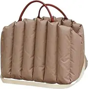 Portable Pet Carrier Bag - Pet Tote and Dog Car Seat for Small & Medium Pets - Puppies, Cats/Travel Carrier Bed & Bag - Portable Soft Pet Shoulder Bag with Mat,Dark Khaki-M 55x42x42cm
