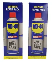 x2 WD-40 Multi Purpose Lubricant Aerosol Spray 150 & Duct Tape (48mm x 10m) NEW