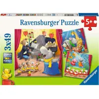 在飛比找蝦皮商城優惠-德國Ravensburger 維寶拼圖 動物表演(3*49P