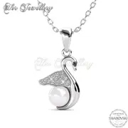 Jane Swan Pendant (White Gold)