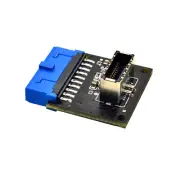 1Pcs Motherboard Expansion Card USB3.0 Front 19PIN to 3.1 TYPE-E 20PIN Adapter m