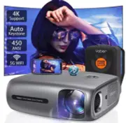 Yaber Buffalo Pro U7 Projector 450 ANSI HD 5G Wi-Fi Bluetooth 1080P 4K 6D 4P/4D