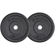METEOR 10kg Standard Weight Plates, Cast Iron Weightlifting Plates, Exercise Weight, Gym Weight, Barbell Weight, Dumbbell Weight