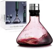 NORTHOME Wine Breather Carafe Decanter with lid 50oz, High-Borosilicate Heat-Resistant Glass Refined by Mouthblown Carafe