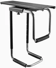 Desky Heavy Duty PC Mount – Under Desk Adjustable Computer Tower Holder, Fits Large Gaming & Office PCs, Steel Bracket with Sliding Track & Swivel Function (Max Width 25.3cm, Max Weight 30kg)