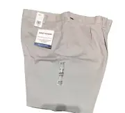 Dockers Big & Tall Men's Pleated Classic Fit EASY KHAKI Pants CLOUD 44 x 30 NEW