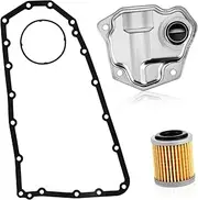 ETHZZLE 1 Set Automatic Transmission Oil Filter Gasket Kit Versatile Can Oil Strainer Transmission Pan Gasket Aluminum Alloy DIY Install Wide Compatibility Silver