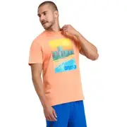 Arena Men's T-Shirt Beach Solid Regular Shirt Light Nespola-sunset M
