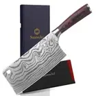 Chinese Cleaver Knife 7 Inch Chef's Slicing Knife Stainless Steel Kitchen Knife