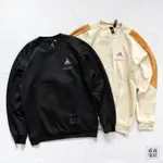 貳柒商店) ADIDAS ENG CREW 男款 大學T 衛衣 休閒 刷毛 黑色 HN9021 米黃色 HN9023