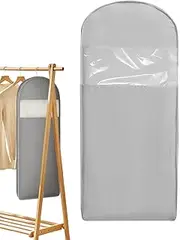 [Generic] Garment Bag for Suit,Coat Dust Cover | Space Saver Dustproof Storage Organizer with Self-Compression Zipper for Jackets Sweater Clothing Home