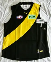 2022 AFL Puma Richmond Tigers Home Jersey Guernsey 2XL BNWT