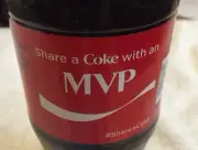 Share a COKE with An MVP 20 fl oz Collectible Bottle Rare Coca-Cola HTF 2015