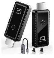 Wireless HDMI Transmitter & Receiver Plug & Play Portable 2.4/5.8Ghz 100Ft