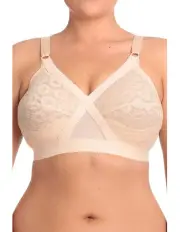 [Playtex] Cross Your Heart Wire Free Support Bra P10152 in Beige