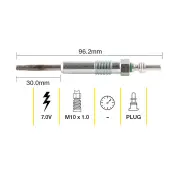Tridon Glow Plug for Volkswagen Crafter 30-35 30-50 MultiVan 7H 7E Passat 3C5