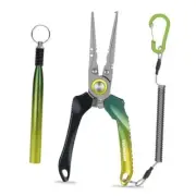 Lockable Handy Fishing Pliers, Split Ring Pliers Kit with Wacky A-Green Kit