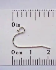 200 STERLING SILVER FRENCH HOOKS Ear Wires ~ 21ga ~ 1mm Ball end 925 earrings