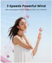 Mini Handheld Fan Portable, Small Portable Hand Held Fan with USB Rechargeable