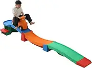 Roller Coaster Kids Ride On Toy, Up & Down Push Car, Indoor/Outdoor Playset, Made of Durable Plastic, Max Weight 35 Kilograms, for Toddlers 2-5 Years Old, Multicolor