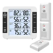 AMIR Upgraded Indoor Outdoor Thermometer, Digital Hygrometer Thermometer with...