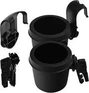 [MISSION AUTOMOTIVE] 2 Pack Car Seat Cup Holder for Britax ClickTight & Non-ClickTight Convertible Car Seats - Black Plastic Universal Fit Cup Holder