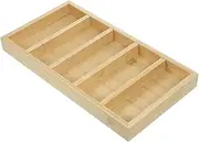 [SOLUSTRE] Bamboo Sunglasses Storage Organizer Tray Elegant Eyewear Display Case Capacity for Sunglasses Glasses Accessories Stylish Compartment Holder for Retail