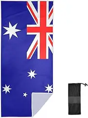 ODAWA Australia Flag Beach Towels Quick Dry Towel for Beach, Picnic Blanket Pool Travel Swimming Bath Shower Towel