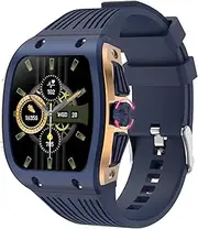 BRIBEJAT Smart Watch for Men Answer/Make Call, HD 1.76" Zinc Alloy Case Smartwatch Waterproof 123+ Sports Modes, AI Watch Face, Pedometer/Heart Rate/Sleep Monitor for iPhone Android Phone