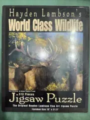 Hayden Lambson's World Class Wildlife 513 Piece Puzzle Ivory Challenge 2000