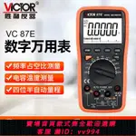 【買它！工具套装】勝利高精度萬用表數字VC87E四位半頻率電容自動量程智能USB萬能表