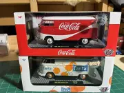 M2 machines 1/24 1960 Vw Bus Delivery Van Coke & Fanta 1/750