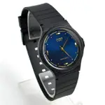 【CASIO 卡西歐】CASIO手錶 深藍面金印刻度膠錶(MQ-76-2ALDF)