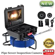 Sewer Camera 9" LCD Monitor 17mm Pipe Inspection Camera With Light DVR & Audio