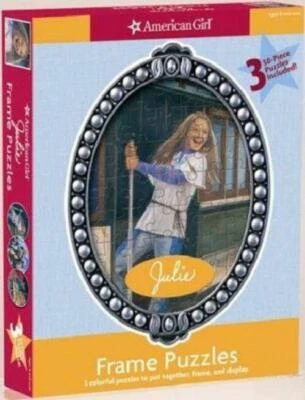 AMERICAN GIRL JULIE'S FRAME PUZZLE~PUZZLES~SET OF 3~RETIRED~NIB